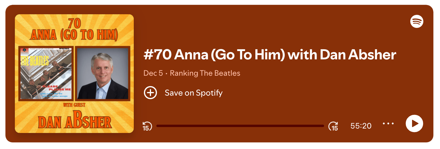 Ranking The Beatles Podcast featuring Dan Absher